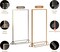 danoni Acrylic Sign Holder, Wedding Table Number Frames with Gold Borders, Double Sided Display for Menu Holders, Clear Paper Stand Display for Party, Festival and Restaurant (6 Pack)